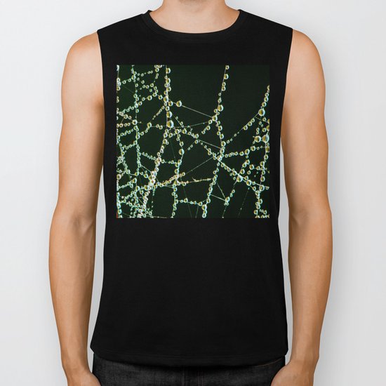 beads of gold Biker Tank