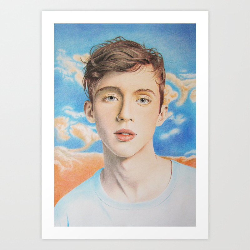 Troye Sivan Art Print By Avenuedrawings Society6