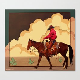 Scarlet Rider Canvas Print