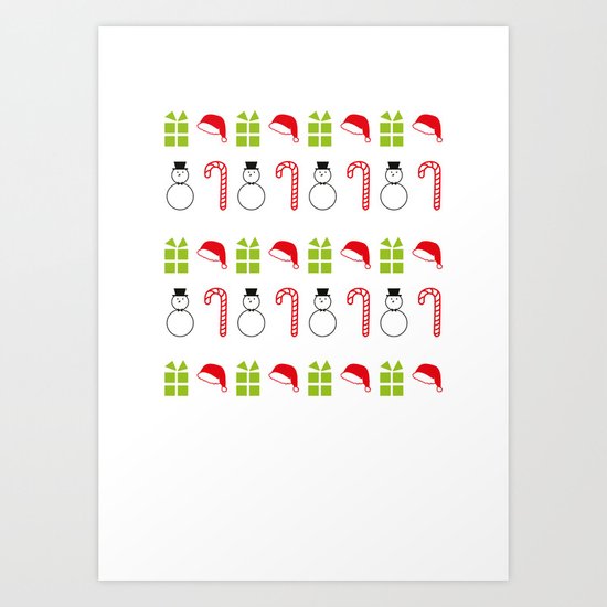 Christmas Icons Art Print