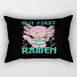 Japanese Axolotl Ramen Kawaii Noodles Axolotls Rectangular Pillow