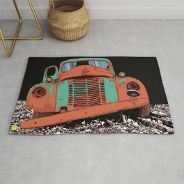 Art print: The old car (speed wagon) Rug