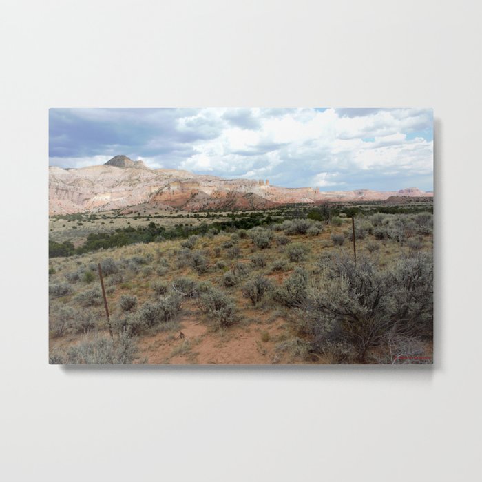 Mesas of New Mexico, on the Road from Chama to Santa Fe Metal Print