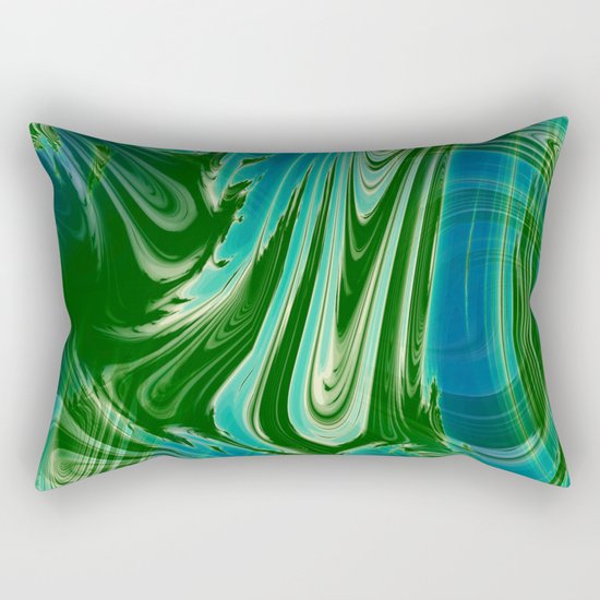 Tropical Colors Abstract Rectangular Pillow