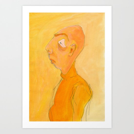 Xavier's relatives / actually this is his sleepy neighbour Art Print