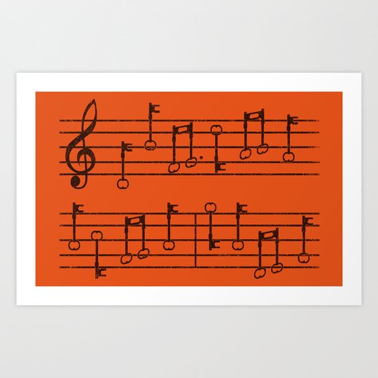 KeyNotes Art Print