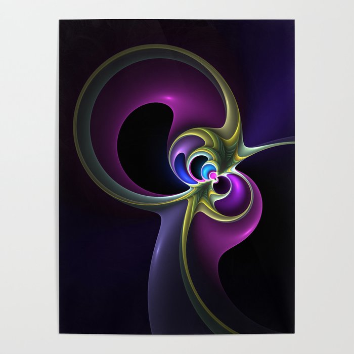 The Experiment, Abstract Fractal Art Poster
