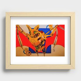 Steampunk Bat Recessed Framed Print