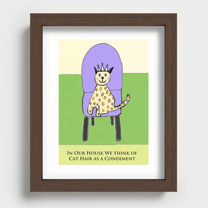 Cat Hair Recessed Framed Print