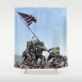 Iwo Jima Color Shower Curtain