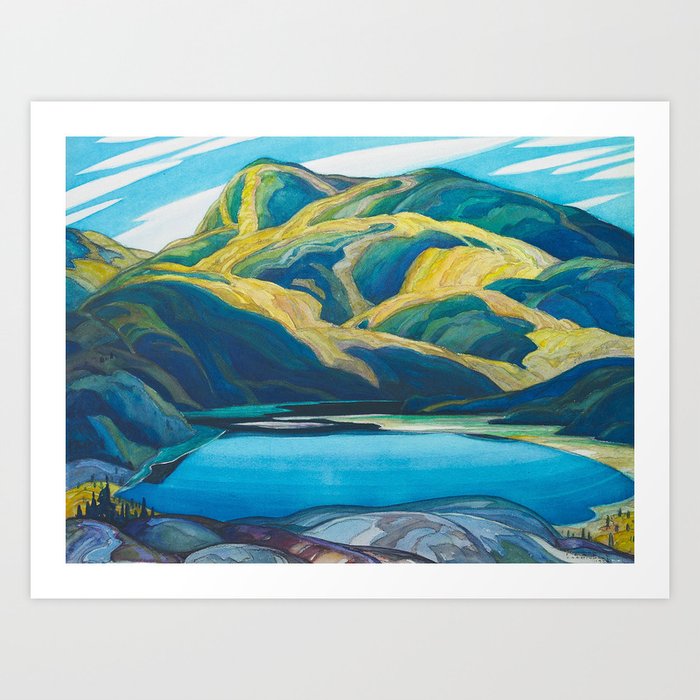 Canadian Landscape Oil Painting Franklin Carmichael Art Nouveau