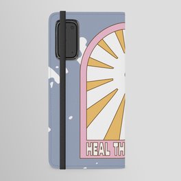 HEAL THE TRAUMA (Pastel Zephyr Color Palette) Android Wallet Case