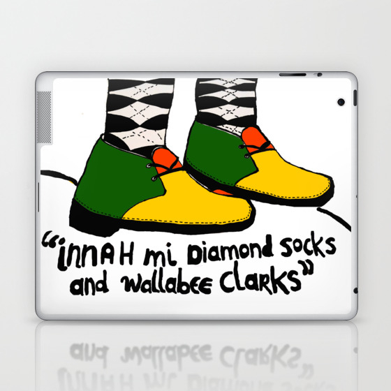 diamond socks and wallabee clarks
