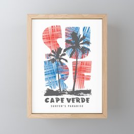 Cape Verde surf paradise Framed Mini Art Print