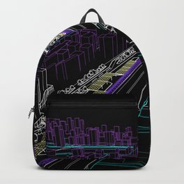 Tríptico Urbano Dos Backpack | Urban, Digital, Graphic Design, Design, People, Vector, City, Black, Graphicdesign, Project 