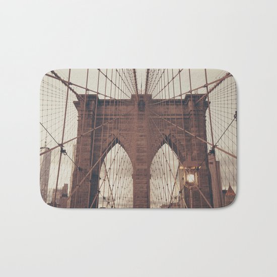 Moody Brooklyn Bridge Bath Mat