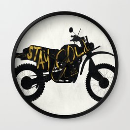 Stay Gold Wall Clock