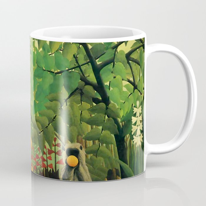 Henri Rousseau "Monkeys in the jungle - Exotic landscape" Coffee Mug