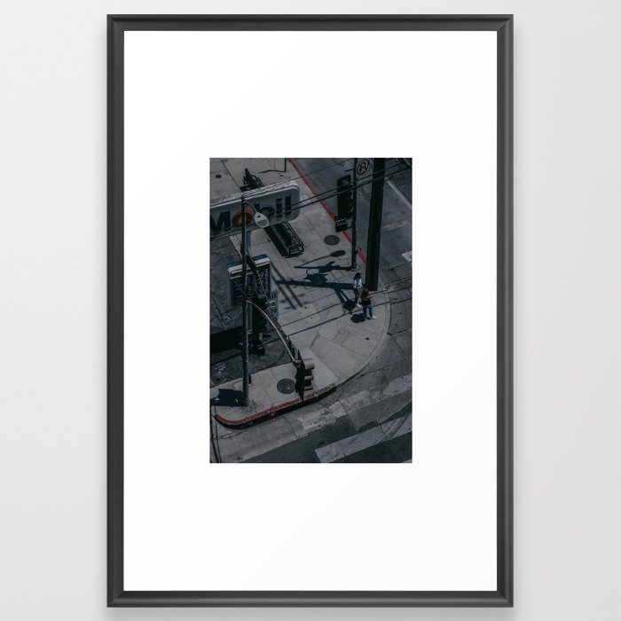 Street Corner, Los Angeles Framed Art Print