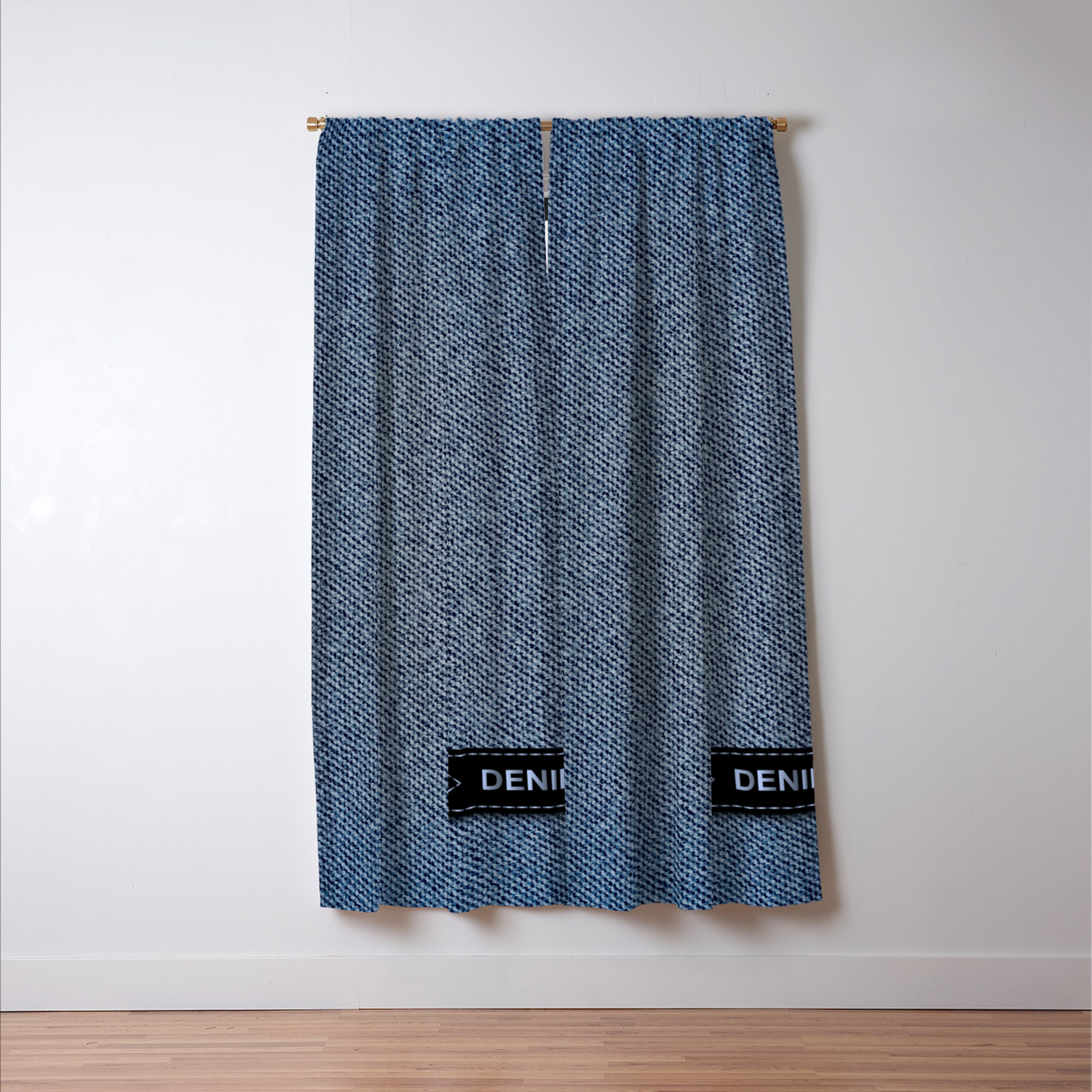Denim Texture Blackout Curtain By Angelinna Society6