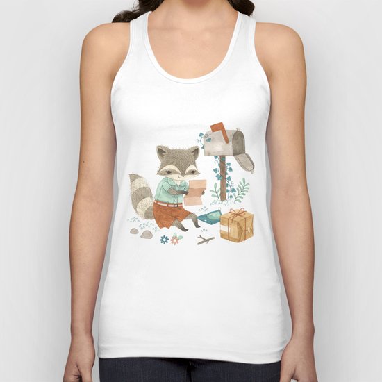 Raccoon Post Unisex Tank Top