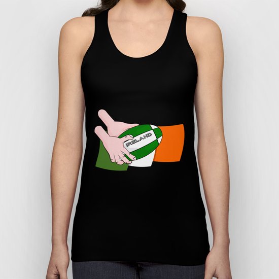 Rugby Ireland Flag Unisex Tank Top