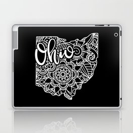Ohio State Mandala USA America Pretty Floral Laptop Skin