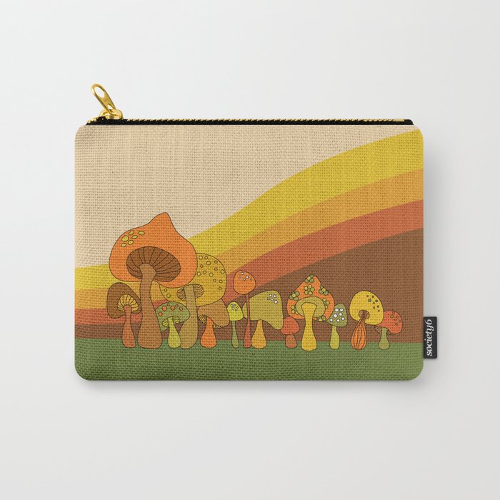 Groovy Mushrooms Carry-All Pouch