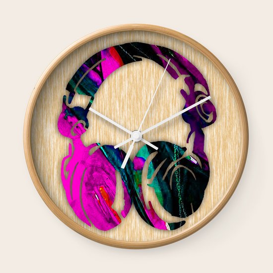 Headphones Wall Clock