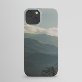 Smokey Mountains with Snow iPhone Case