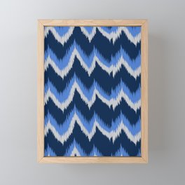 ikat pattern Framed Mini Art Print