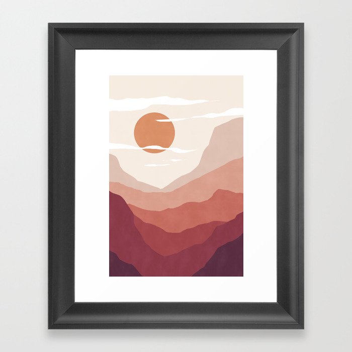 Desert Landscape Framed Art Print