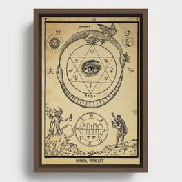 The Alchemical Symbols Framed Canvas