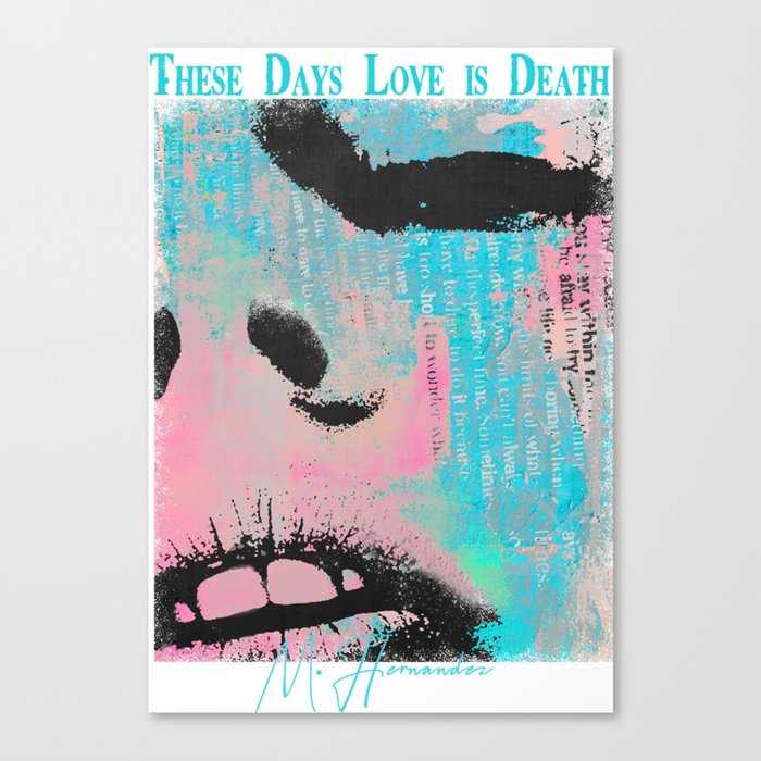 Love is Death Canvas Print