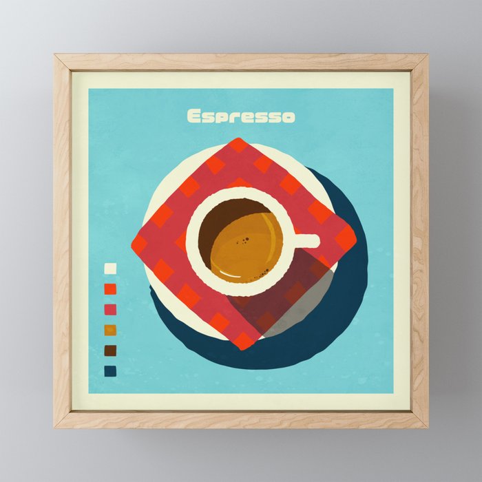 Espresso Framed Mini Art Print