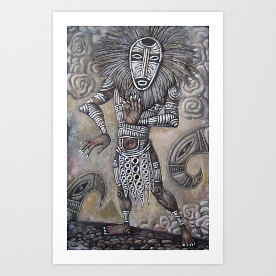 Ghost Juggler Art Print