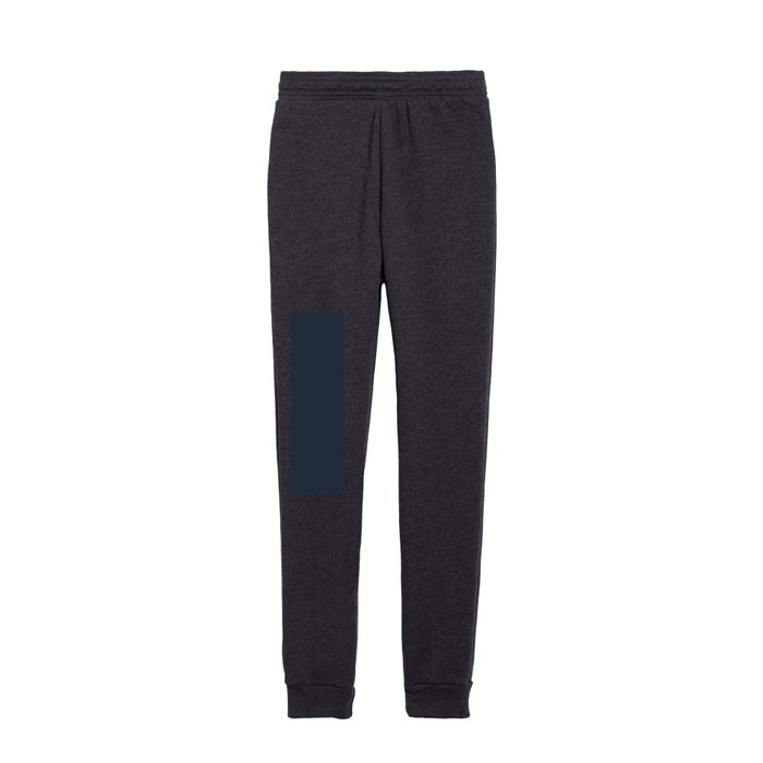 Inky Blue Solid Color Kids Joggers