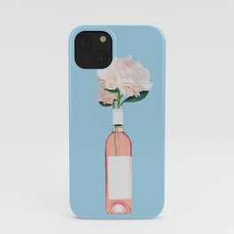 Rosé with Flowers iPhone Case