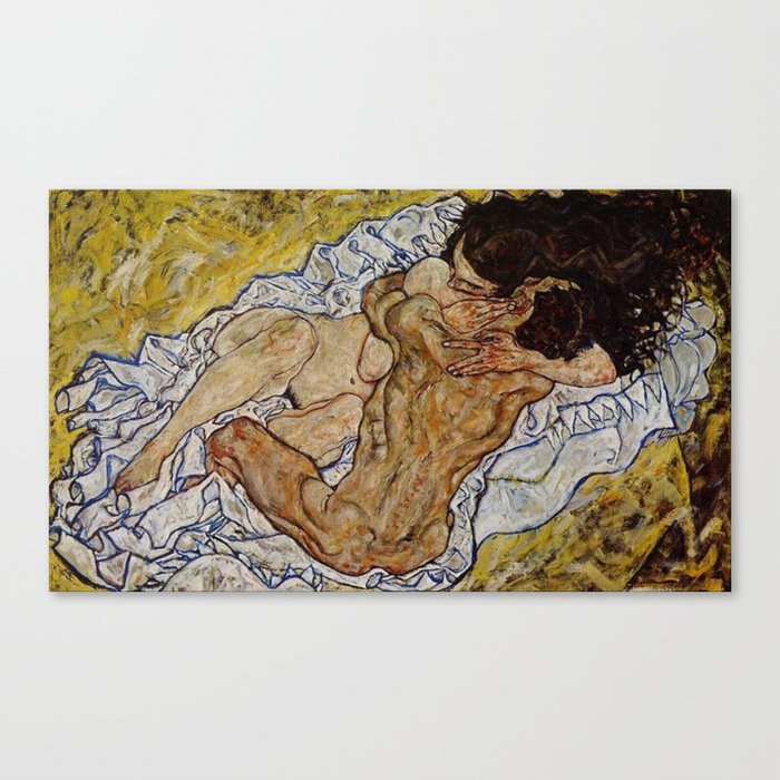 Embrace - Egon Schiele Canvas Print