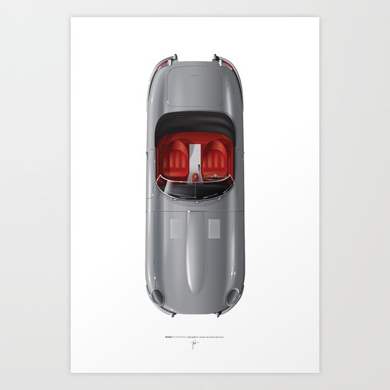 Classic Series N.º1, Jaguar E Art Print