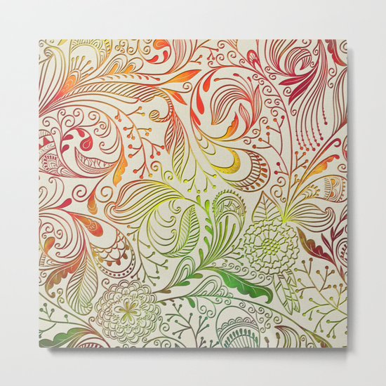 Festive Pattern Metal Print