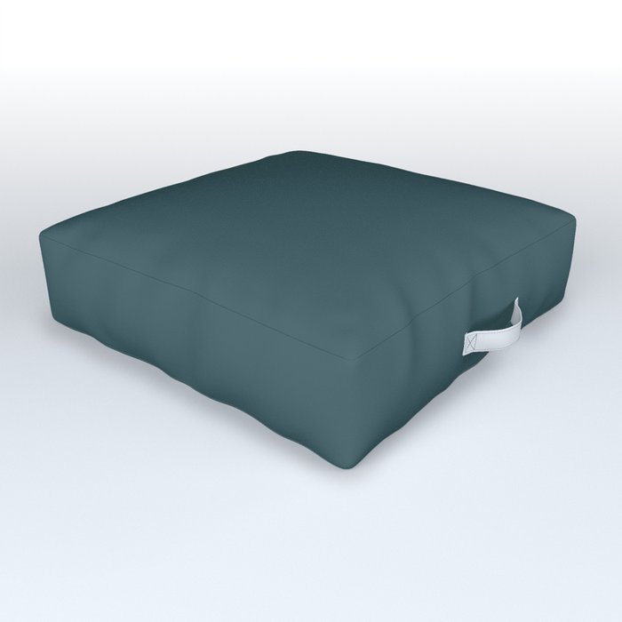 Aircraft Teal Outdoor Floor Cushion