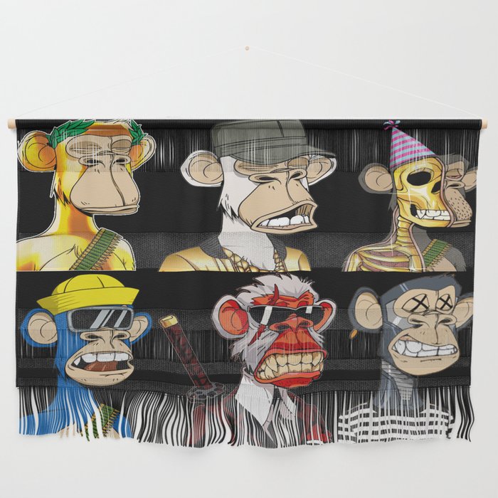 Bored Ape Yacht Club NFT Collection Wall Hanging