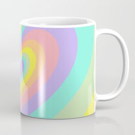 Colorful Rainbow Psychedelic Hearts Mug