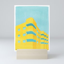 Yellow Bauhaus Mini Art Print