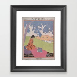 Vintage Magazine Cover - June 1917 - Reading Framed Art Print