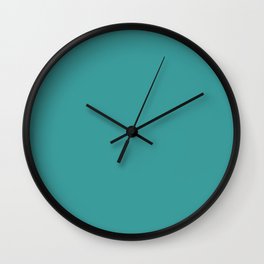 Cheapest Solid Dark Turquoise Color Wall Clock