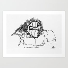 Warbot Sketch #029 Art Print