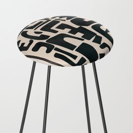 Organic Contemporary Modern Shapes 01 Counter Stool
