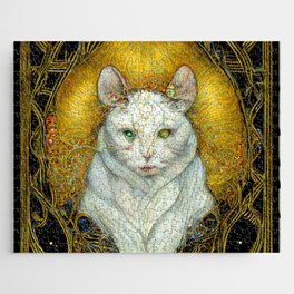 Witch's Alley Cat Jigsaw Puzzle
